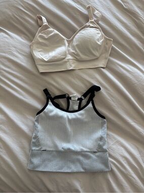 Ingrid & Isabel Nude & White Nursing Bras